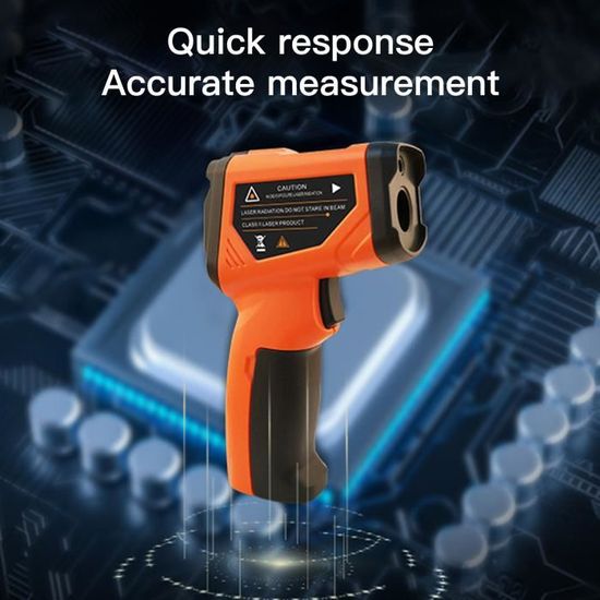 Thermomètre Laser Infrarouge - Précision Instantanée Pour Cuisine, Frigo, Bricolage - Modèle Lasergrip 774