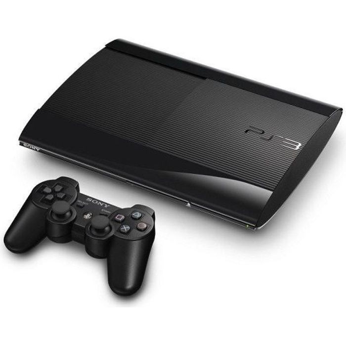 Console PS3 Slim Noire 12 Go - Sony - Design compact et stockage flash