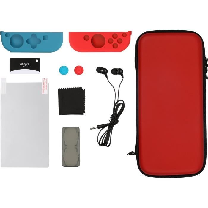 Starter Kit Konix Rouge & Bleu pour Switch