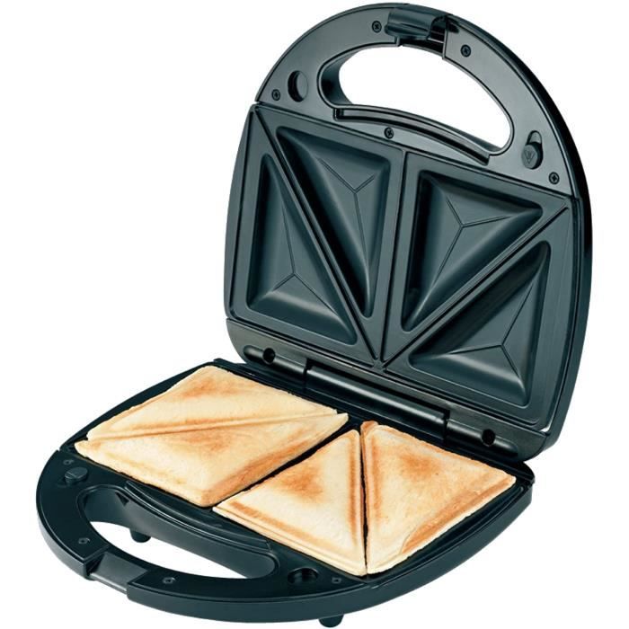 gaufrier 3 en 1 : Gaufrier, Presse à Paninis et appareil à sandwichs, Appareil à Sandwich avec 3 Plaques Antiadhésives, 750W