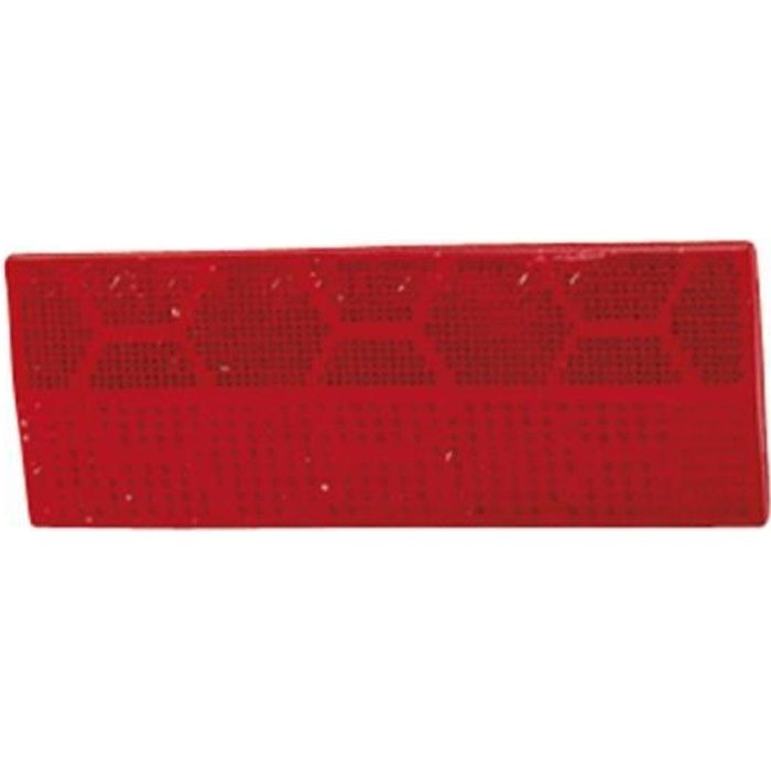 Catadioptre Rouge Adhesif - 110x44 mm