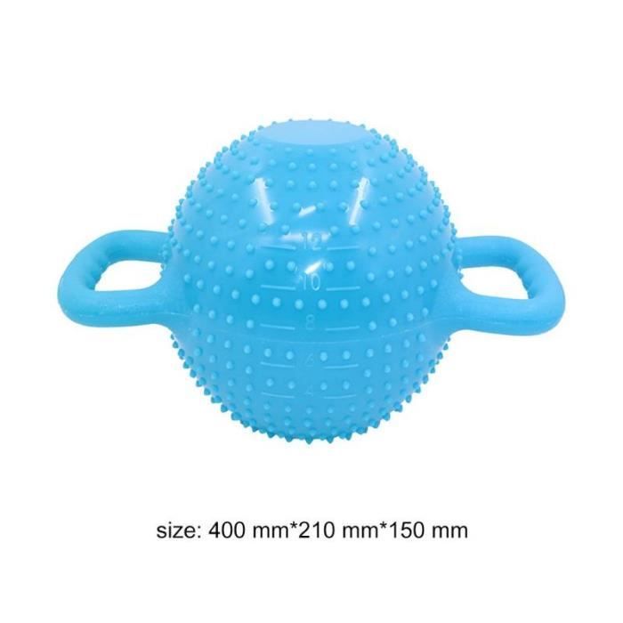 Yoga Fitness bouilloire cloche 4-12LB réglable eau Kettlebell haltère Double poignées Pilate exercice - Modèle: Bleu -