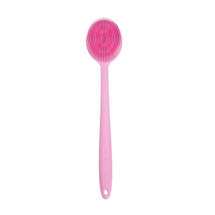 1pc brosse de bain Premium confortable à long manche de douche en Silicone arrière de Massage du SET ACCESSOIRES SALLE DE BAIN