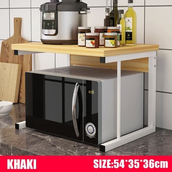 TEMPSA Étagère À Four À Micro-ondes En Acier Inoxydable Étagère À Four À Micro-ondes Support Ustensiles De Cuisine Stockage Kaki