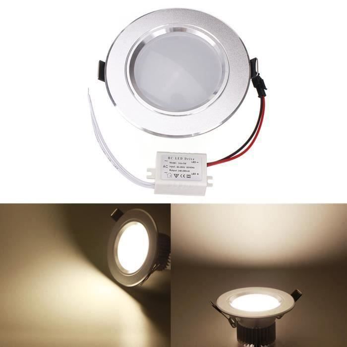 12W LED Ampoule encastrée plafonnier lampe 1150-1250 LM 85-265V Blanc chaud FR10663