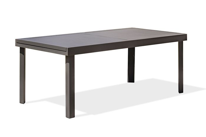 DCB GARDEN Table en aluminium Copenhague - 200-300 x 100 cm - Gris anthracite