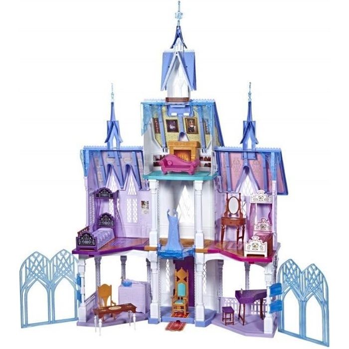 LA REINE DES NEIGES 2 - Coffret Château suprême d'Arendelle - taille de 1,50 m - avec lumières et 14 accessoires - DISNEY