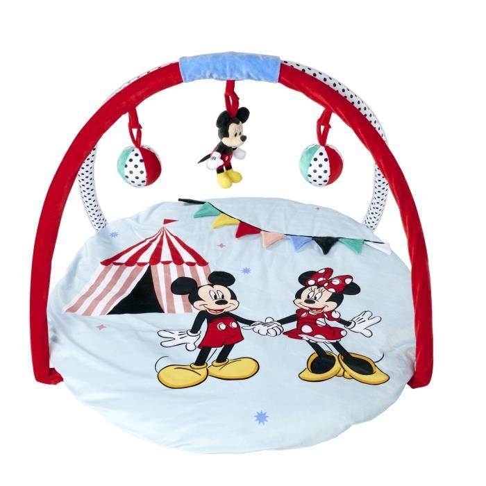 Tapis De Jeu Disney Mickey & Minnie (Diamètre 90cm x épaisseur 5cm x Hauteur 60cm)