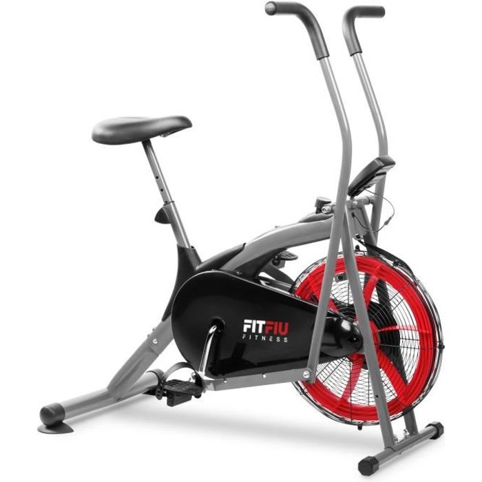 Vélo elliptique à air BELI-150 écran LCD multifonction, poids max. 90kg - FITFIU Fitness