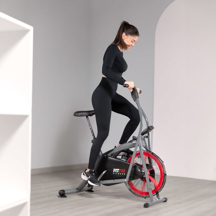 Vélo elliptique à air BELI-150 écran LCD multifonction, poids max. 90kg - FITFIU Fitness