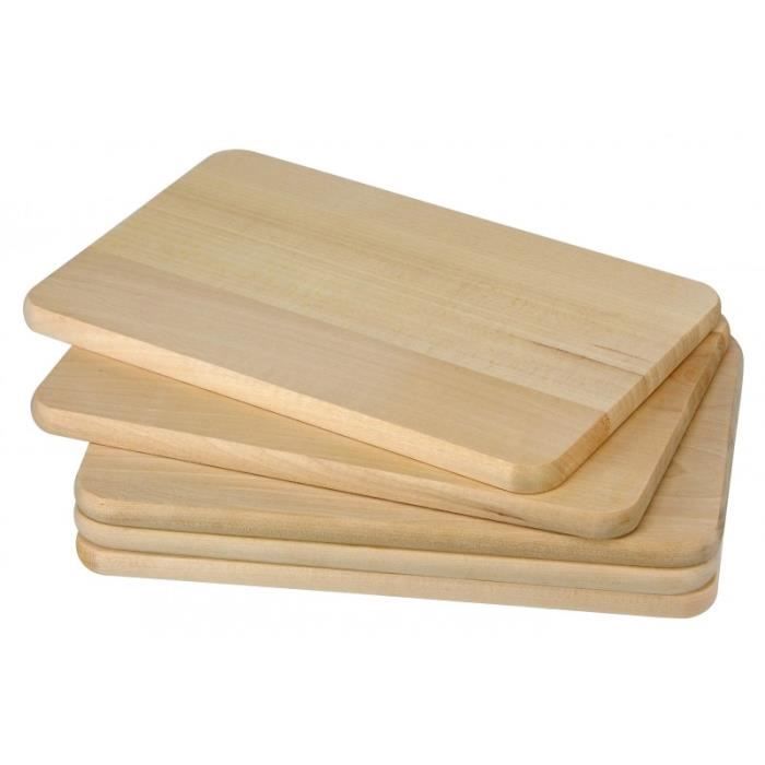 5x Planches de bois en bois Planches de petit-déjeuner