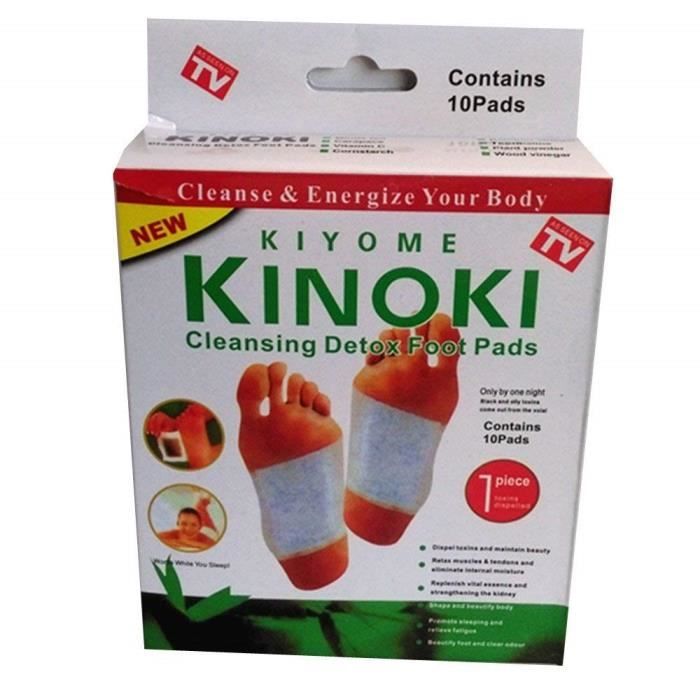 10 x patches détox Kinoki pour les pieds aux Herbes Naturelles détoxifiant Naturel - 3020017635054
