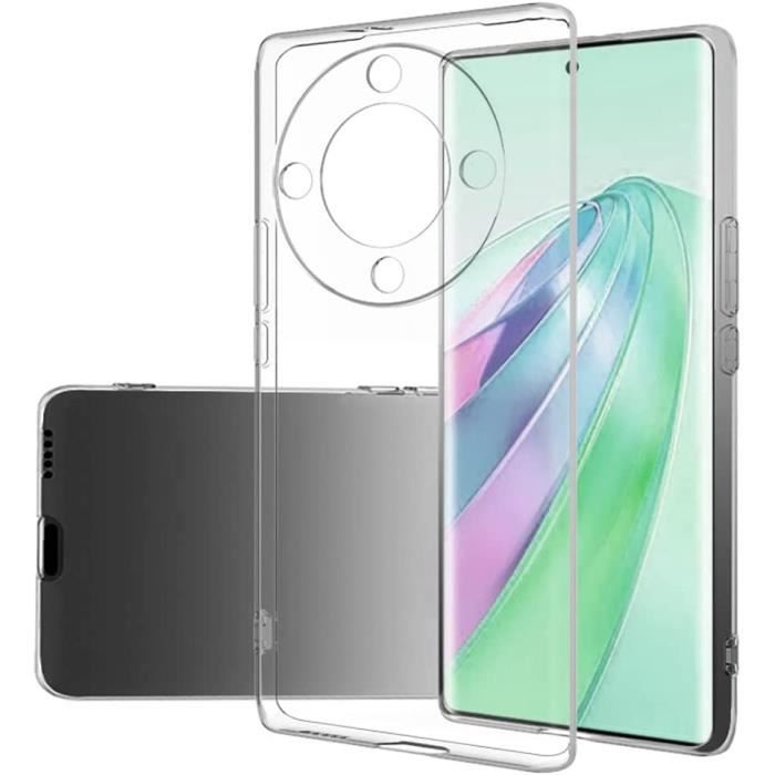 Compatible Honor Magic5 Lite 5G - Coque arrière transparente en silicone souple et solide [Novago]