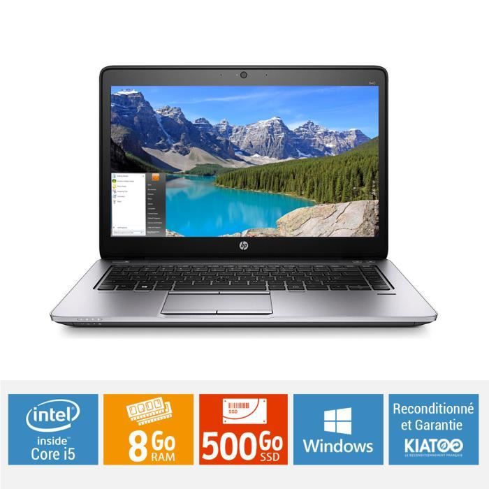 ORDINATEUR PORTABLE HP ELITEBOOK 840 G2 CORE I5 8 GO RAM 500