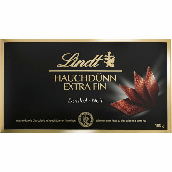 Confiserie de Chocolat Lindt Extra Fins Noir - Coffret 180G