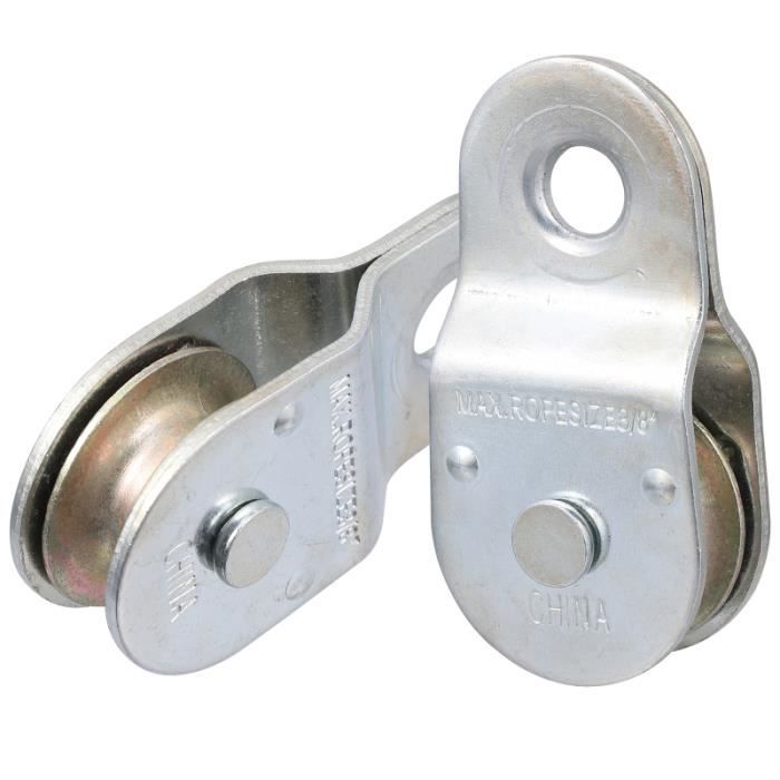 Poulie de câble de fil de levage de roue de remorquage de suspendu en acier de poulie simple de BARRE POUR TRACTION - DIP STATION