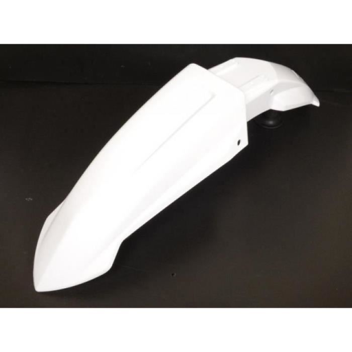 Garde boue avant blanc supermotard Replay moto Derbi 50 Senda