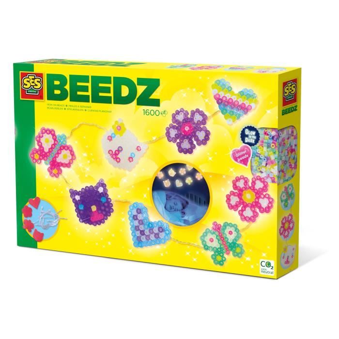 SES Creative kit de perles thermocollantes Beedz Guirlande lumineuse 1600 pièces
