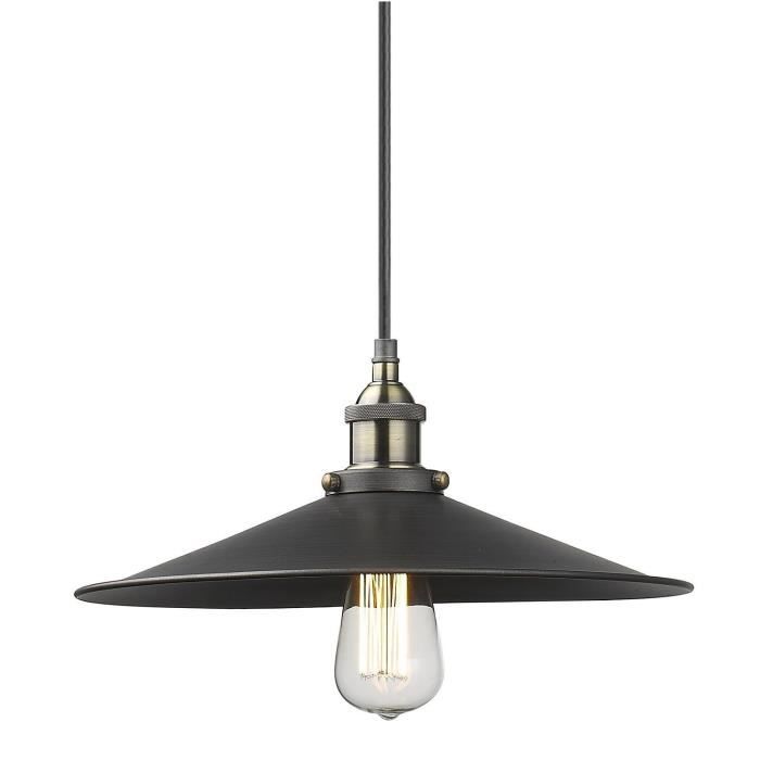 Suspension Vintage Plafonnier Plafond Lustre Lampe Lumière Fer Edison Style Déco Maison Café Cuisine Salon Fer Culot E27 Diametre