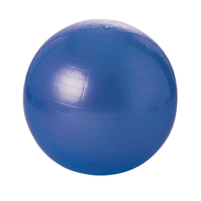 Balle gymnastique de couleur bleu avec diamètre de 55 cm