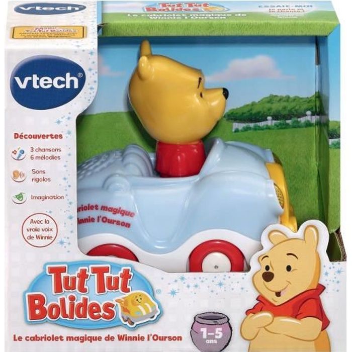 VTECH - Tut Tut Bolides - Véhicule Winnie et ses Amis - Modèle Aléatoire