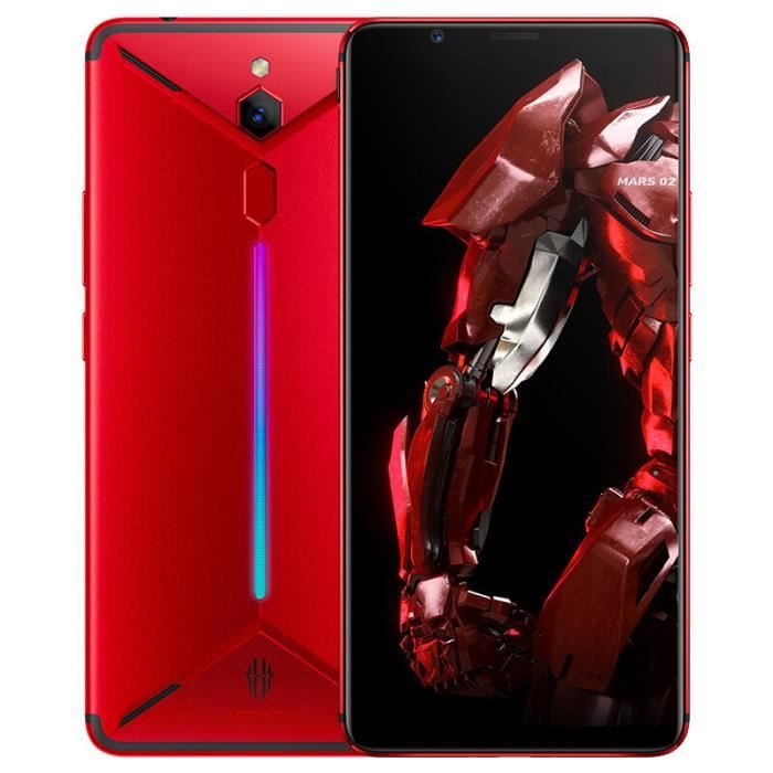 Smartphone ZTE Nubia Red Magic Mars Téléphone Gaming 6Go + 64Go 6.0- 18: 9 Snapdragon 845 Octa-core Android 9.0 3800 mAh - Rouge