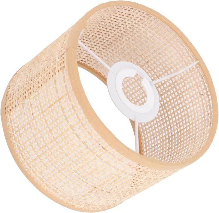 Abat-Jour Cache Plafonnier Lampadaire Rotin Panier Couvercle De