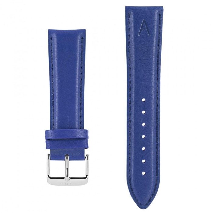 bracelet pour montre akteo 22 mm cuir bleu bracelet pour montre akteo 22 mm cuir bleu