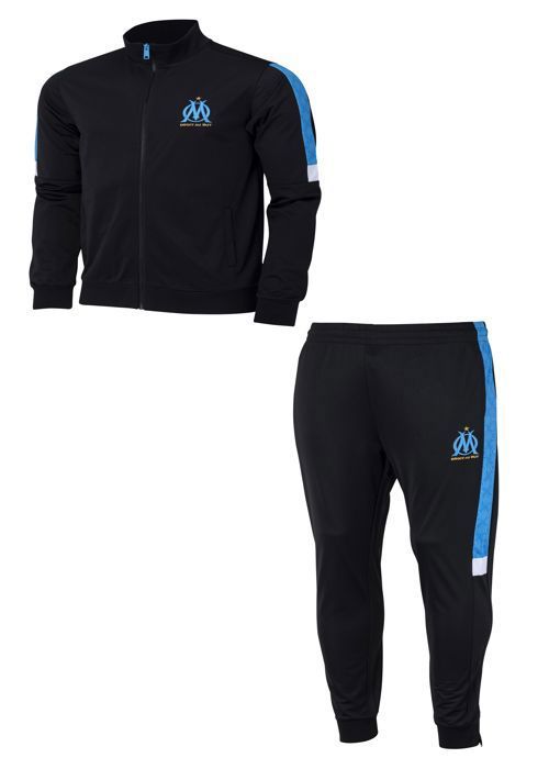 Survêtement OLYMPIQUE DE MARSEILLE Garçon Noir Manches