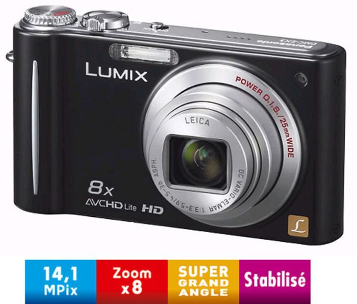 Appareil Photo Numérique Compact - PANASONIC - DMC-ZX3 - 14 1 MP - Zoom Optique 8x - Noir