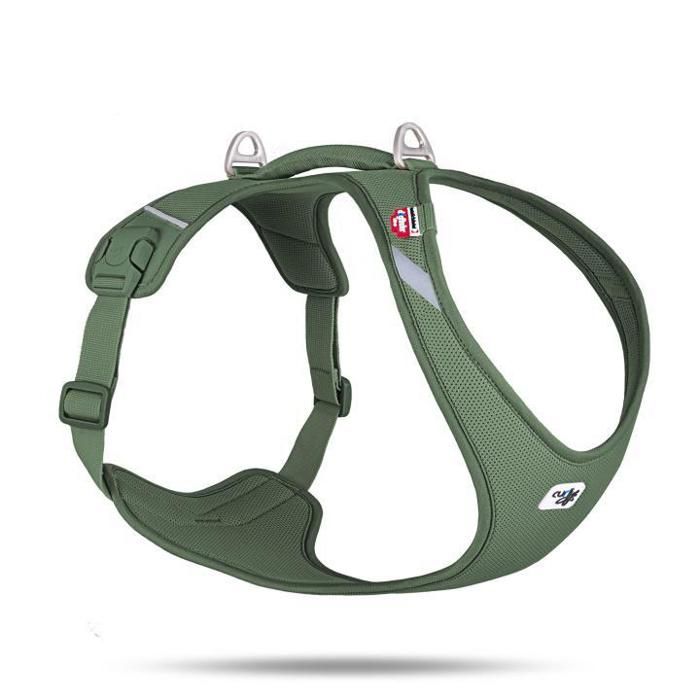 Harnais pour chien - CURLI - Belka Air-Mesh - Vert - XL - Léger et respirant