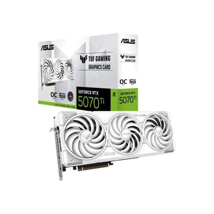 Tarjeta Gráfica ASUS GeForce RTX 5070 Ti 16GB GDDR7 OC Triple Ventilador Iluminación RGB
