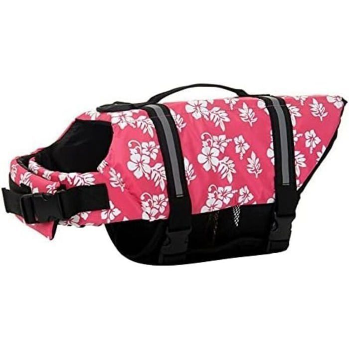Gilet de Sauvetage pour Chien Manteau de Scurit pour Flottaison Rouge Taille M