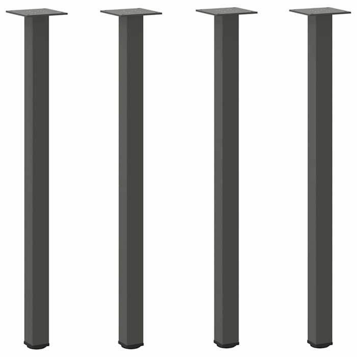 898979& Pieds de table console 4 pièces Anthracite 72-74 cm Acier