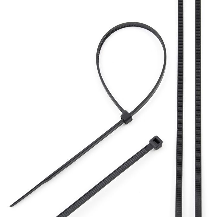 Lot De 4 Colliers De Serrage Réutilisables En Plastique Noir - Pour Cordes De 11 à 12 Mm De Diamètre - 4