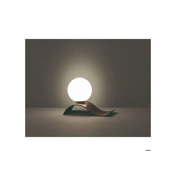 Lampe de table design culot E14 cuivre - Trio - Lara