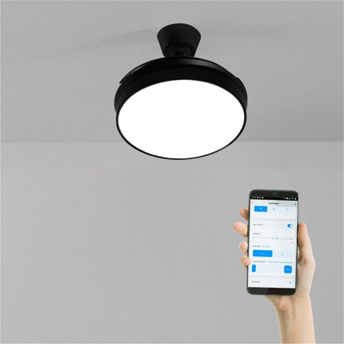 Ventilateur de plafond - Create - WIND CLEAR - Silencieux - Pales rétractables - LED - Create