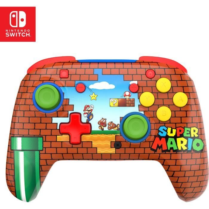 Manette de jeu - Nintendo Switch - Rematch Mario Bricks - Sans fil - Rouge - Turtle Beach