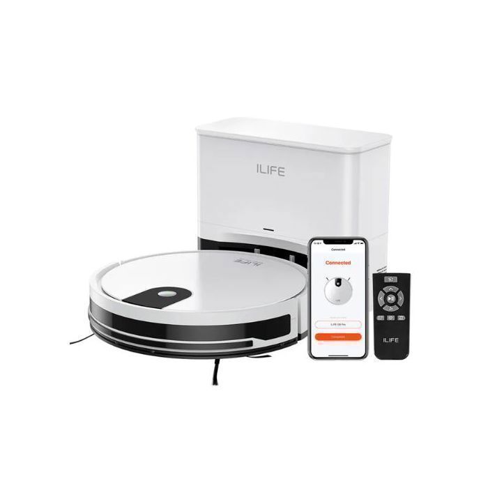 Aspirateur robot ILIFE V2, autonomie de 180 minutes, silencieux, idéal pour les poils d'animaux et les sols durs