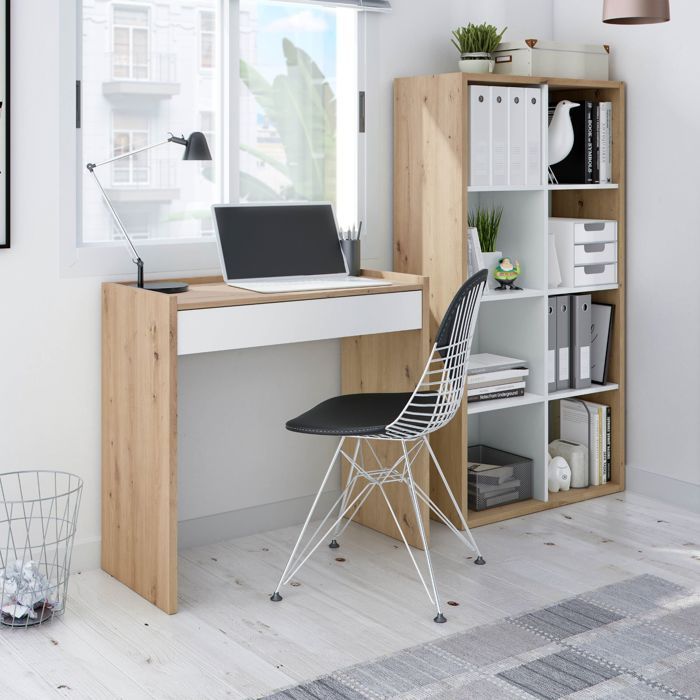 Bureau en bois avec tiroir - Bois clair - Terre de Nuit