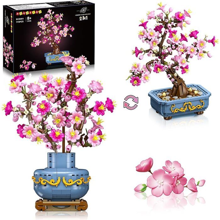 Lot de 8 figurines miniatures de bonsaï succulentes pour décoration de