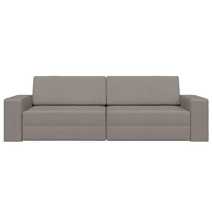 Taupe Sofa réglable LEMON Canapé-lit DOUBLE Taupe 245x78x77 cm tissu SS525