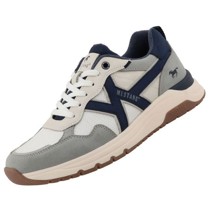 mustang MUSTANG Baskets pour Homme 26M0291004-grey-white-navy Multicolore