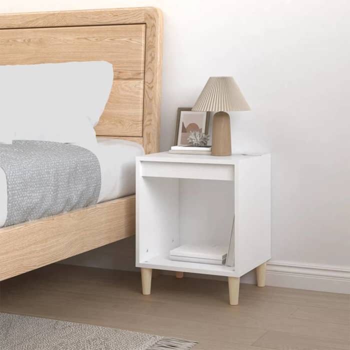 Table de lit - Blanc - Armoire de chevet - 1 PC - Blanc 40x35x50 cm Bois d’ingénierie T3844 Table de lit - Blanc - Armoire de chevet - 1 PC - Blanc 40x35x50 cm Bois d’ingénierie T3844