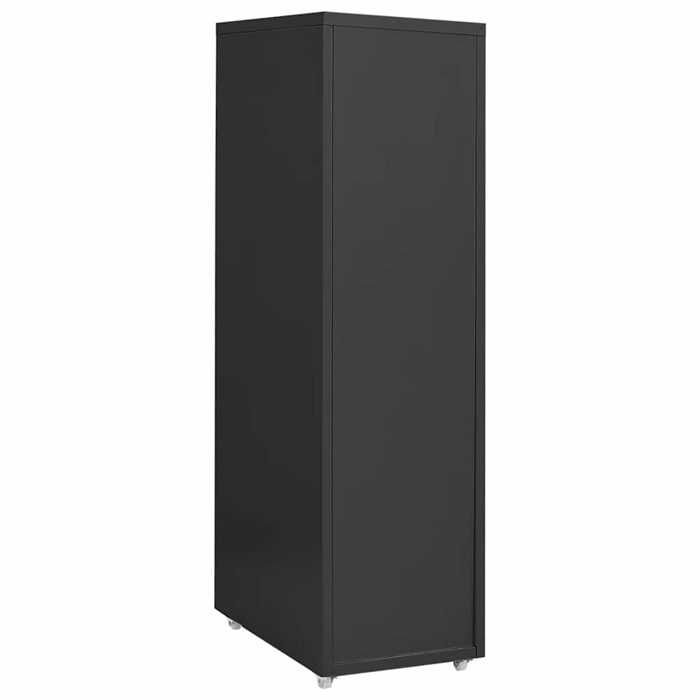 Anthracite Meuble de bureau Armoire de bureau/Classeur mobile Anthracite 28x41x109 cm Métal N880