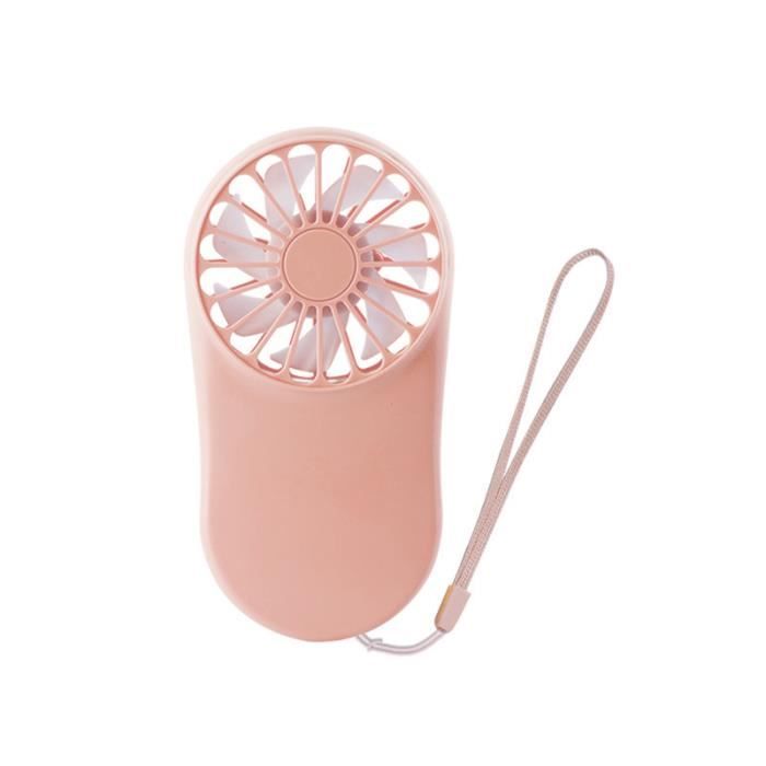 Ventilateur De Poche USB Rechargeable Mini - Design Mignon, Pour Étudiants, Bureau Ou Voyage (Couleur Jaune)