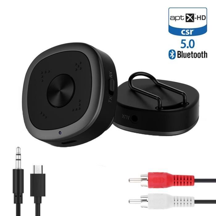 Émetteur Récepteur Bluetooth 5.0 APTX HD Transmetteur Adaptateur Audio