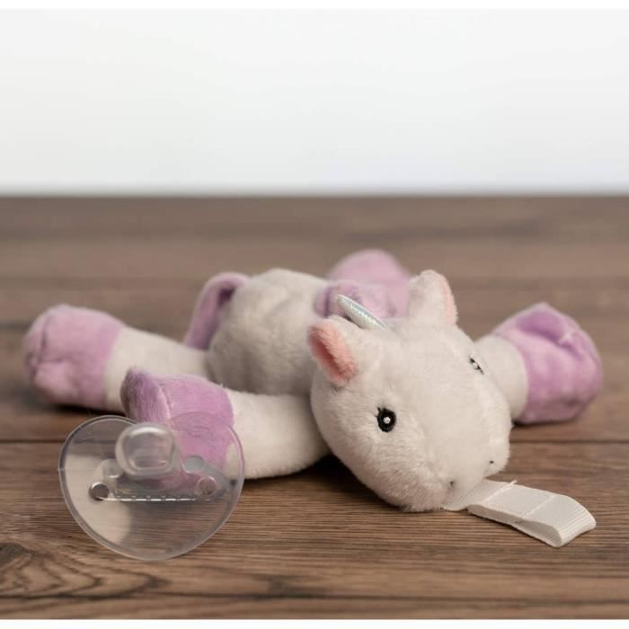 Doudou Âne Fehn Natur - Doudou Sucette En Coton Bio Pour Nouveau-nés 0+ Mois