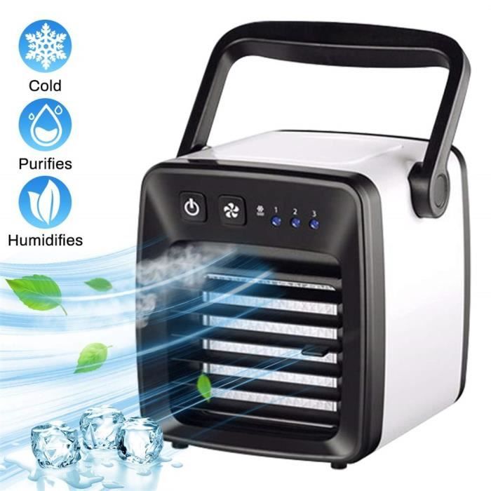 Climatiseur Ventilateur Mini Refroidir Chambre Bureau Portable Glaciere Cube D Eau Usb Silencieux Xzk Cdiscount Bricolage