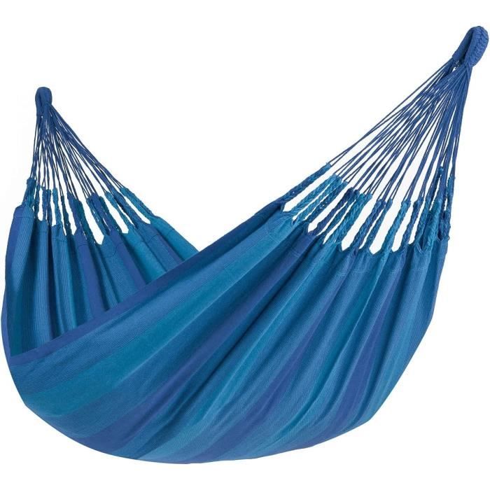 Hamac En Coton Simple Pour Jardin Et Intérieur - 200x80 Cm, Portatif Avec Sac, Supporte 150 Kg